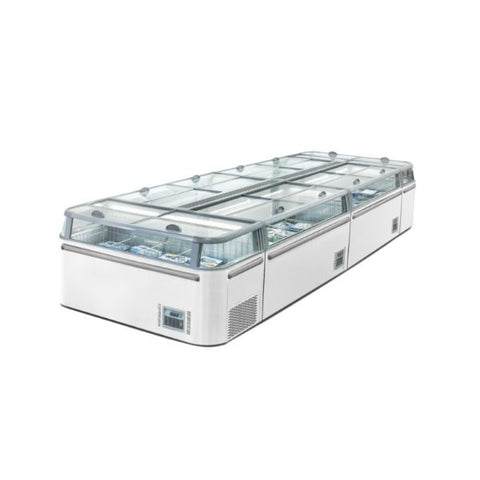 Tủ đông trưng bày dạng đảo Sanden SNE-1855G, dung tích 745 lít