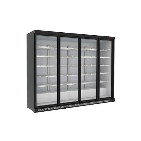 Tủ mát trưng bày siêu thị H&C CBSC-2410F màu đen