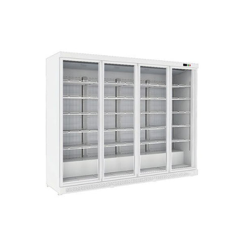 Tủ mát trưng bày siêu thị H&C CBSC-2410F màu trắng