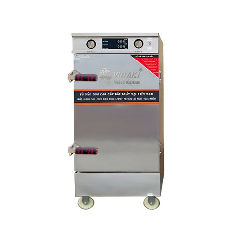 Tủ nấu cơm 10 khay điện Vinaki điều khiển cảm ứng 10KCU