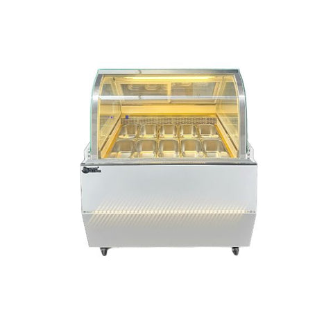 Tủ trưng bày kem Gelato 10 khay kính vuông Snow Village BL-1.0V