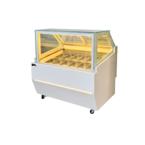 Tủ trưng bày kem Gelato 12 khay kính vuông Snow Village BL-1.2V