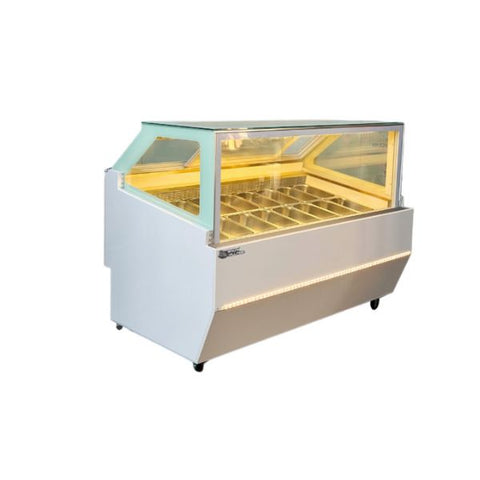 Tủ trưng bày kem Gelato 16 khay kính vuông Snow Village BL-1.6V
