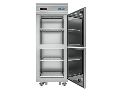 Tủ đông mát đứng quạt gió 2 cánh inox 600L Đức Minh DMDQ.2 I600