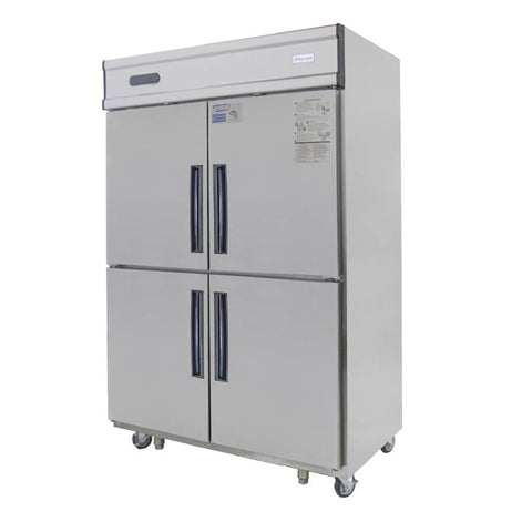 Tủ đông mát đứng quạt gió 4 cánh inox 1100L Đức Minh DMDQ.4 I1100