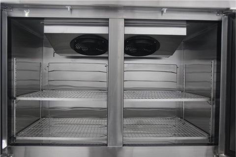 Tủ đông mát đứng quạt gió 4 cánh inox 1100L Đức Minh DMDQ.4 I1100