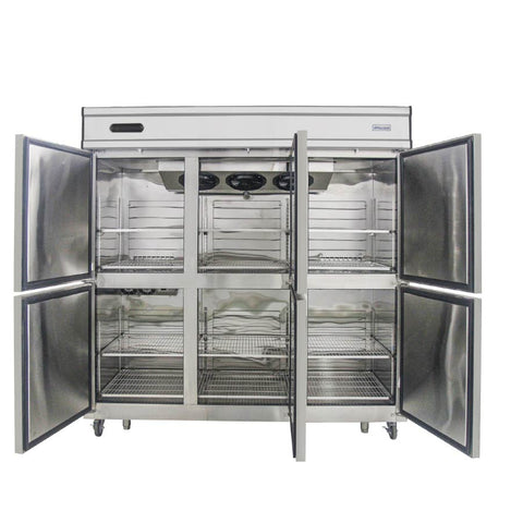 Tủ mát đứng quạt gió 6 cánh inox 1750L Đức Minh MDQ.6I 1750