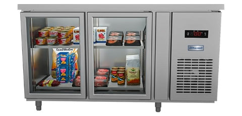 Tủ mát quạt gió 2 cánh mở kính Đức Minh BMQ.2 MK1560
