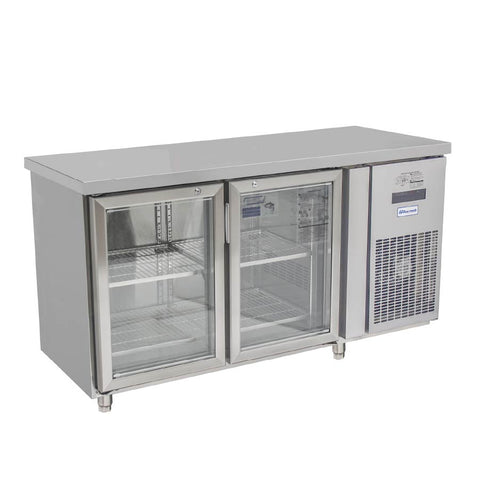 Tủ mát quạt gió 2 cánh mở kính Đức Minh BMQ.2 MK1560