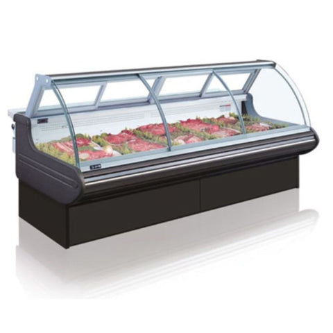 Tủ mát trưng bày thịt cá sơ chế cửa trượt kính cong Ilyang Opo ESMPCSD