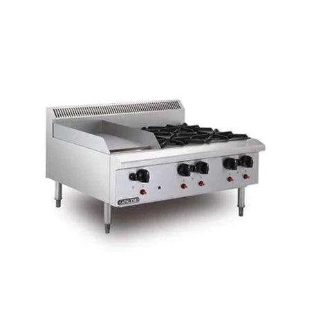 Bếp âu 4 họng có chiên phẳng Berjaya OB4GG1B-17