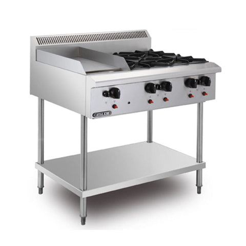 Bếp âu 4 họng có chiên phẳng Berjaya OB4GG1BFS-17