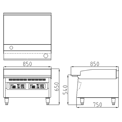 Máy nướng bằng gas tự động Delitas KG-714G/807G